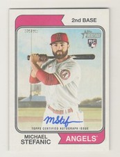 2023 Topps Heritage High REAL ONE AUTOGRAPH MICHAEL STEFANIC RC ON CARD AUTO