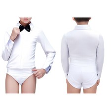 Kids 10764494 Jumpsuit Modern Bodysuit Dance Leotard Gymnastic Unitard Jazz Bow