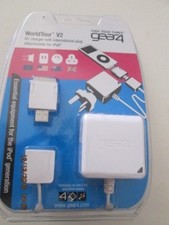 WorldTour V2 AC charger w/international plug attachments for iPod New