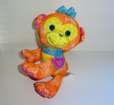 DOODLE PETS AFFE BUNTE ORANGE GELB WEICHES SPIELZEUG