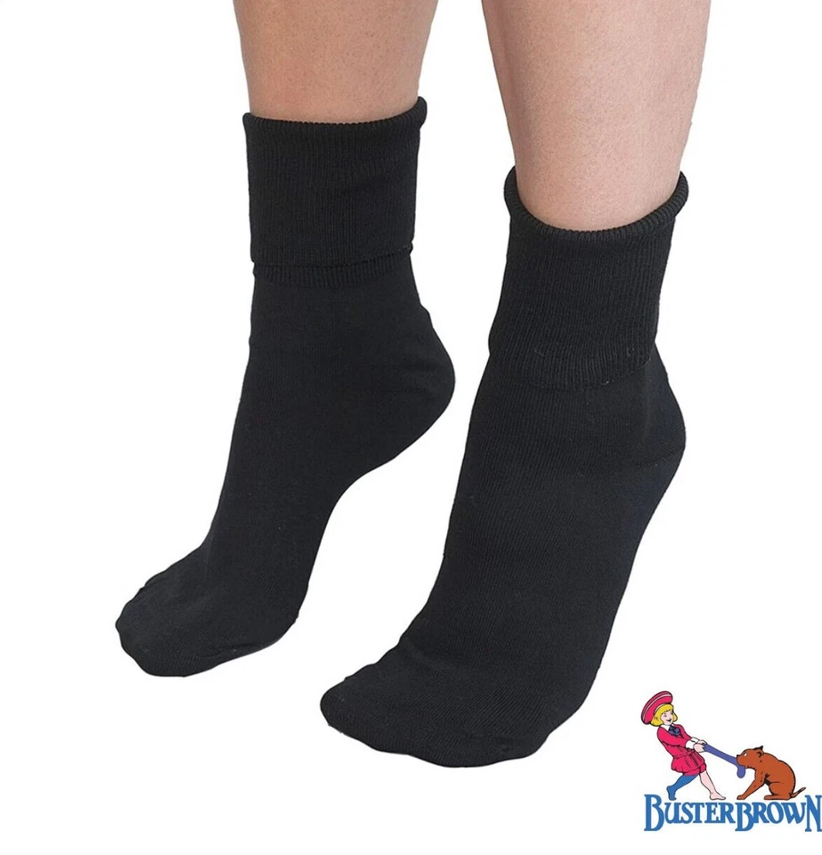 Calcetines marrones 100 % algodón tobillo buster para mujer - suaves, transpirables, elegantes cómodos Foto 4 de 4