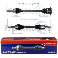 SurTrack Pair Set of 2 Front CV Axle Shafts For Infiniti FX45 4.5 V8 AWD 03-08