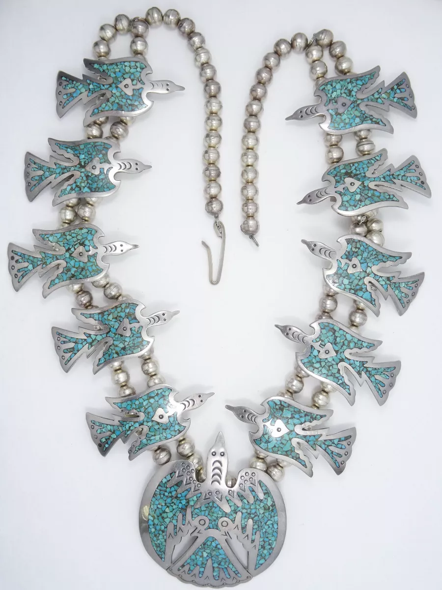 Peyote bird turquoise necklace deals