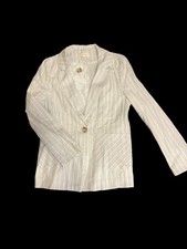 Woman's Black White Blazer