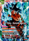 Dragon Ball Super Son Goku Supreme Warrior BT16-001 Holo Foil Realm of the Gods