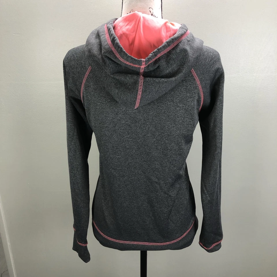 Sudadera con Capucha Gris Pullover Gráfico REEBOK Para Mujer Talla Mediana Foto 3 de 4
