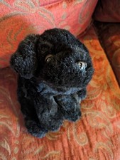 FAO Schwarz Plush Black Lab Labrador Retriever Puppy Dog Stuffed