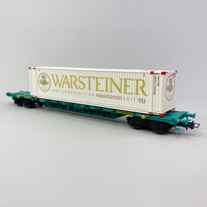 Rivarossi Hr6578 Sgnss Cemat Carriage Green Livery Xmpr Container
