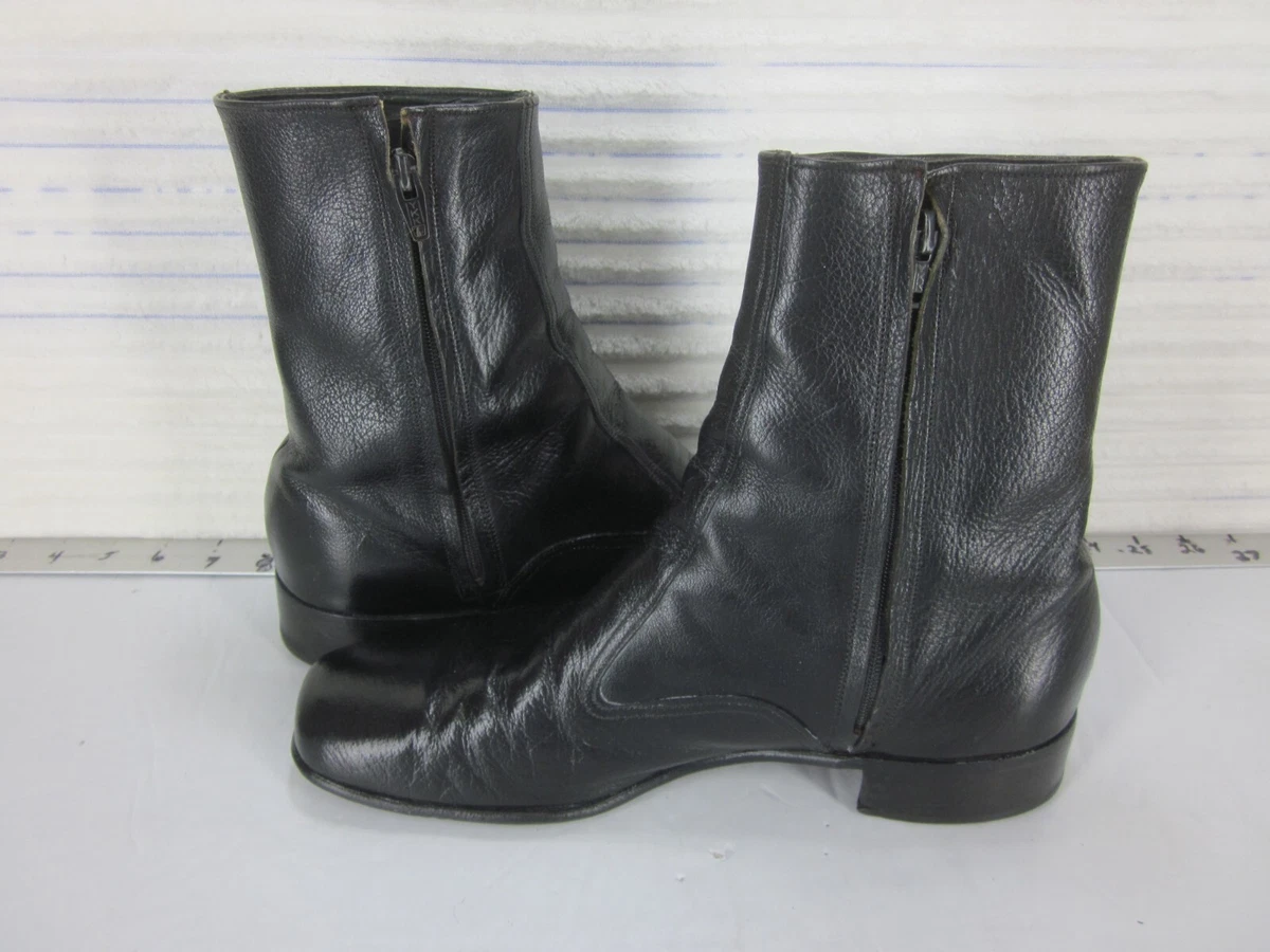 Grafters Stivali Da Scimmia In Pelle Marrone Cera Unisex - Autentico Stile Anni '80