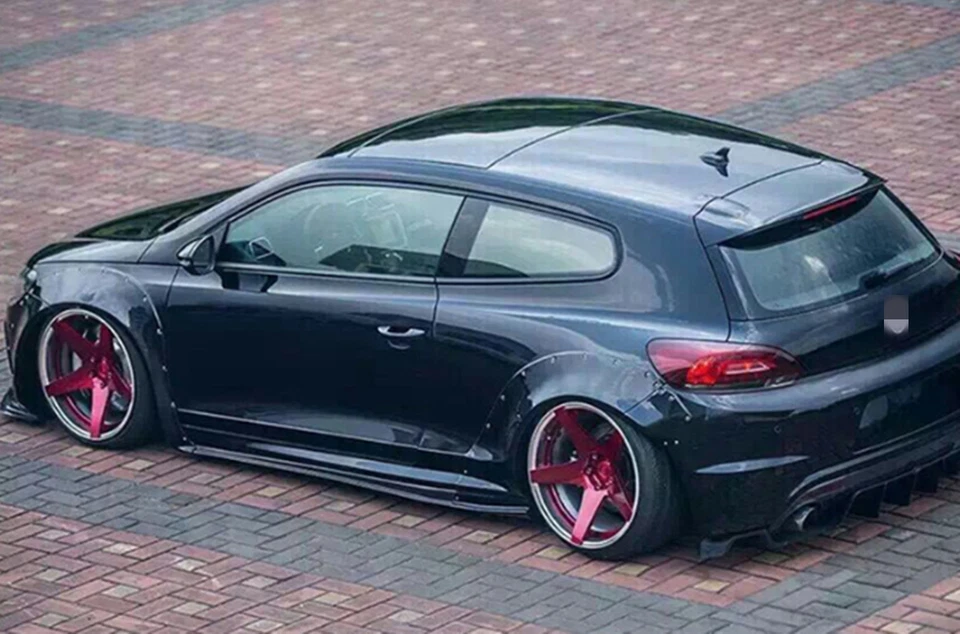 Guardabarros decoración arco rueda fibra carbono vidrio para Volkswagen Scirocco 09-14 Foto 3 de 4