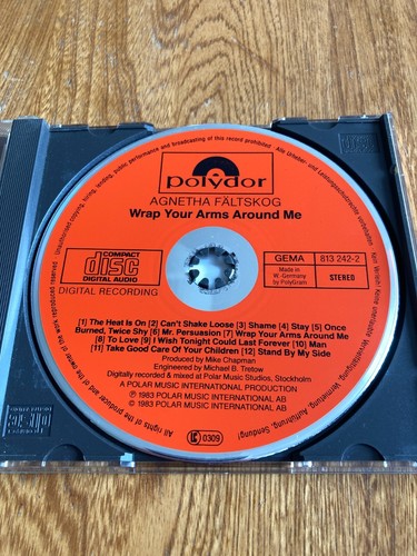 *RARE* POLYDOR RED FACE Agnetha Faltskog ABBA Wrap Your Arms Around Me 1983 - Picture 3 of 8