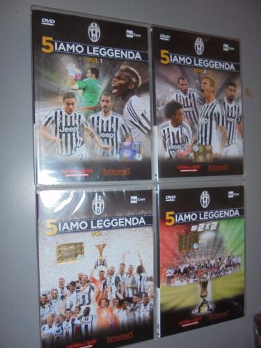 4 DVD 5IAMO LEGGENDA FC JUVENTUS CAMPIONE D&#039;ITALIA 2015/2016 OFFICIAL SIAMO