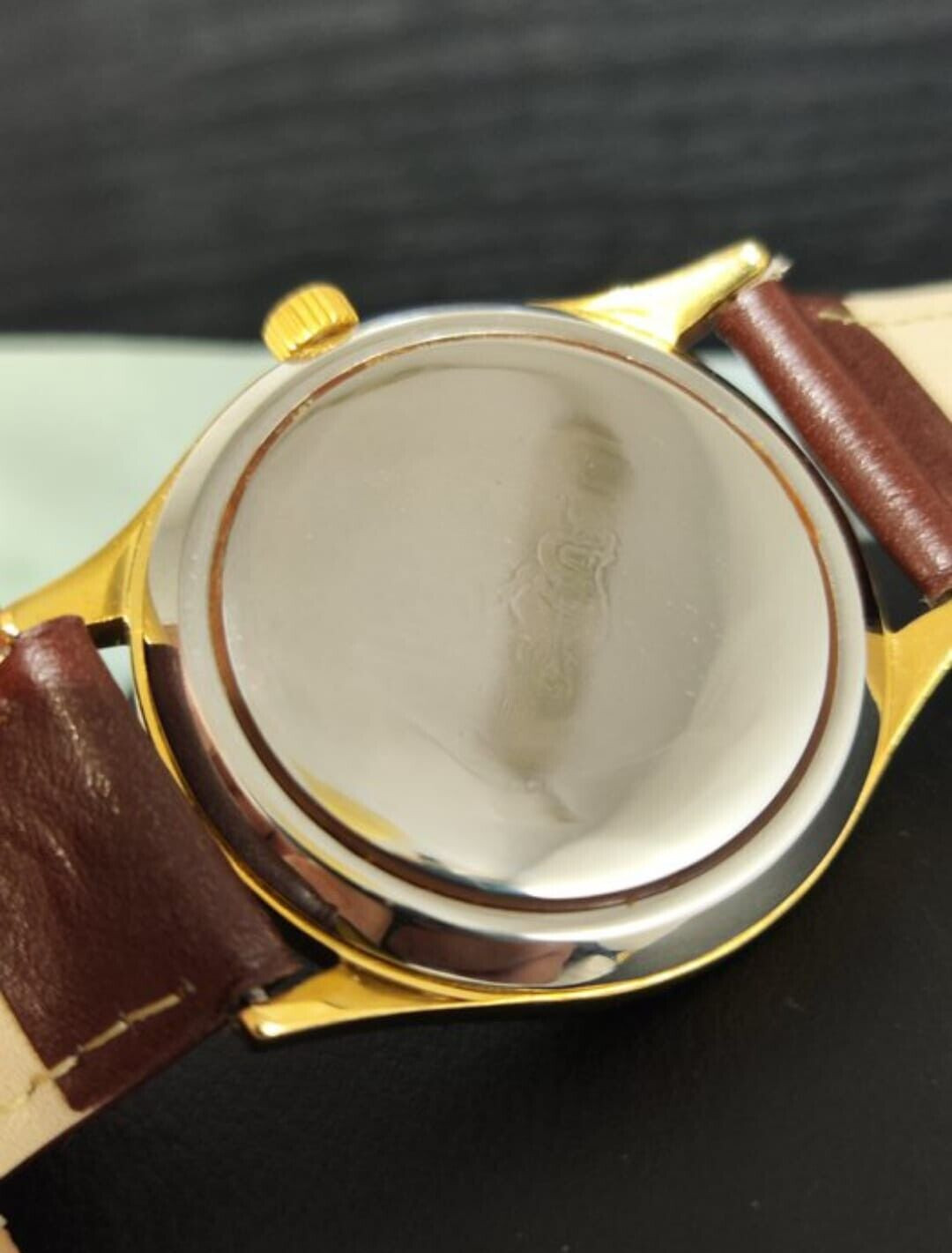 Rare Vintage Omega Seamaster Cosmic 2000 Black Gold Dial 38mm image 6
