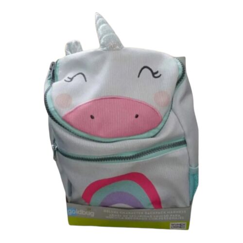 Goldbug On the Go Deluxe Character Kid's Backpack Harness w/ Compartment Unicorn - Afbeelding 1 van 5