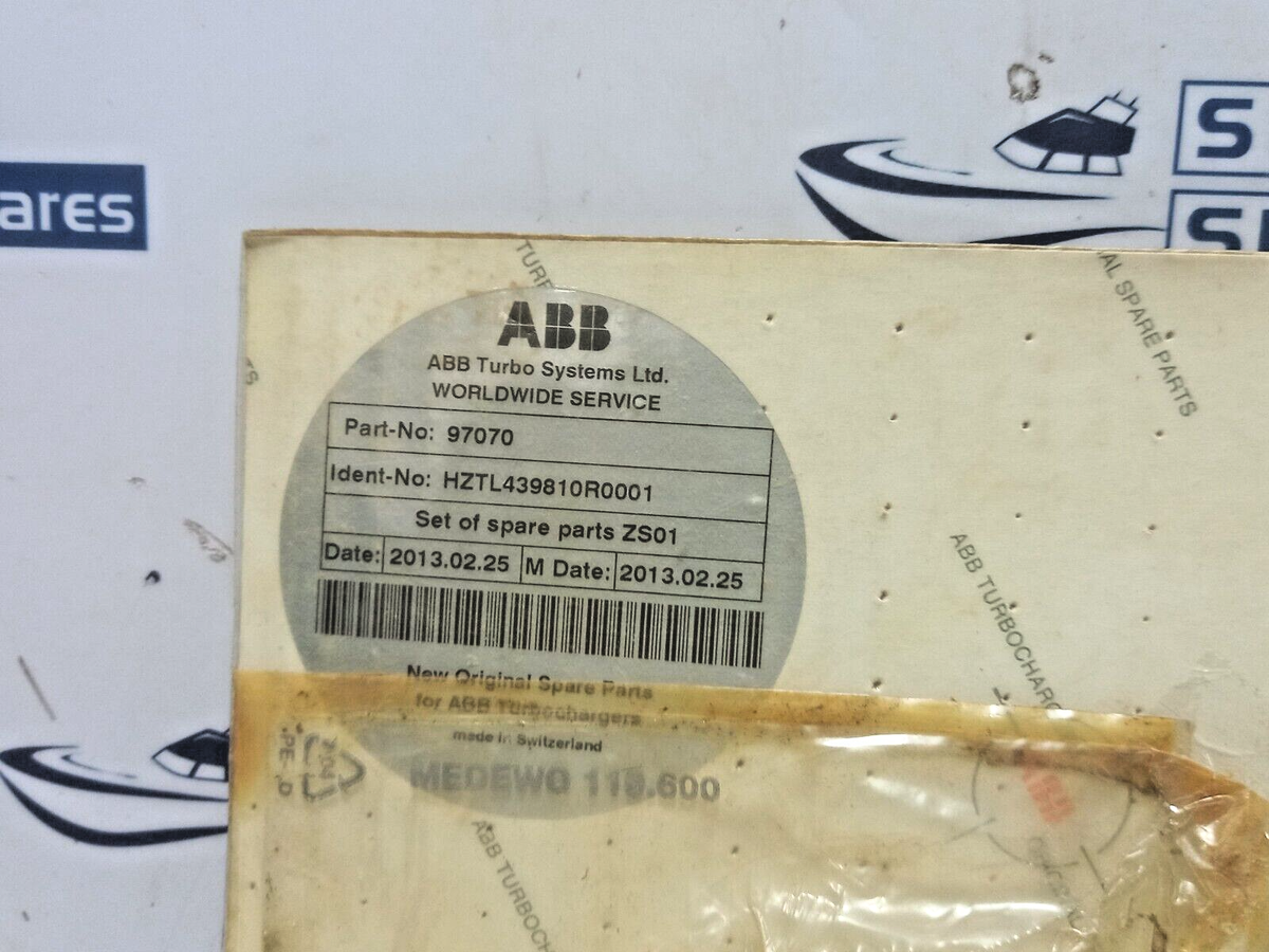 ABB Turbo System 97070 Set Of Spares Parts ZS01 HZTL439810R0001