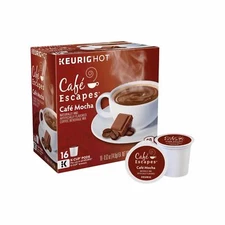 Cafe Escapes Cafe Mocha 16 to 144 Count Keurig K cups Pick Any Quantity