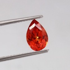Natural Flawless Ceylon Padparadscha Sapphire Loose Pear Cut Gemstone 8x5 MM