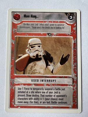 Star Wars CCG Move Along...  Premiere WB