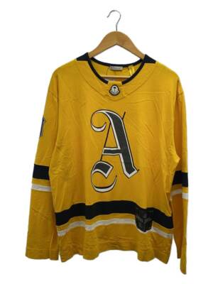 MONCLER × Palm Angels long sleeve TShirt cotton yellow S