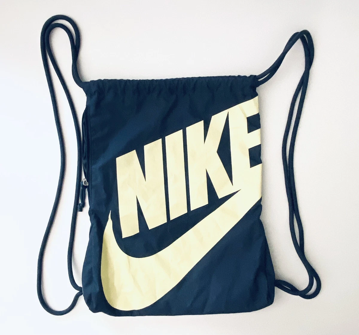 Monopolio Destreza Desconexión Nike Gymsack Drawstring Bag Backpack Gym Sack Blue Yellow | eBay