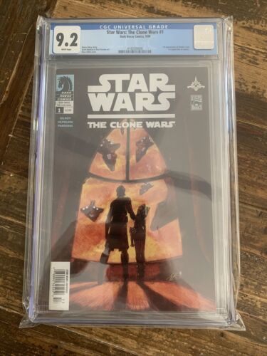 The Clone Wars 1 CGC 9.2 Newsstand Variant 1st Appearance Ahsoka Tano Rare - Picture 1 of 10