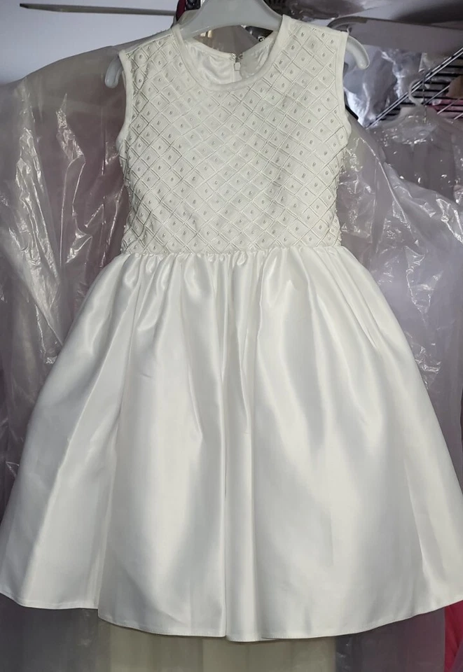 "TipTop" White Flower Girl Dress Model 5449 Size 2 - Image 4 of 4