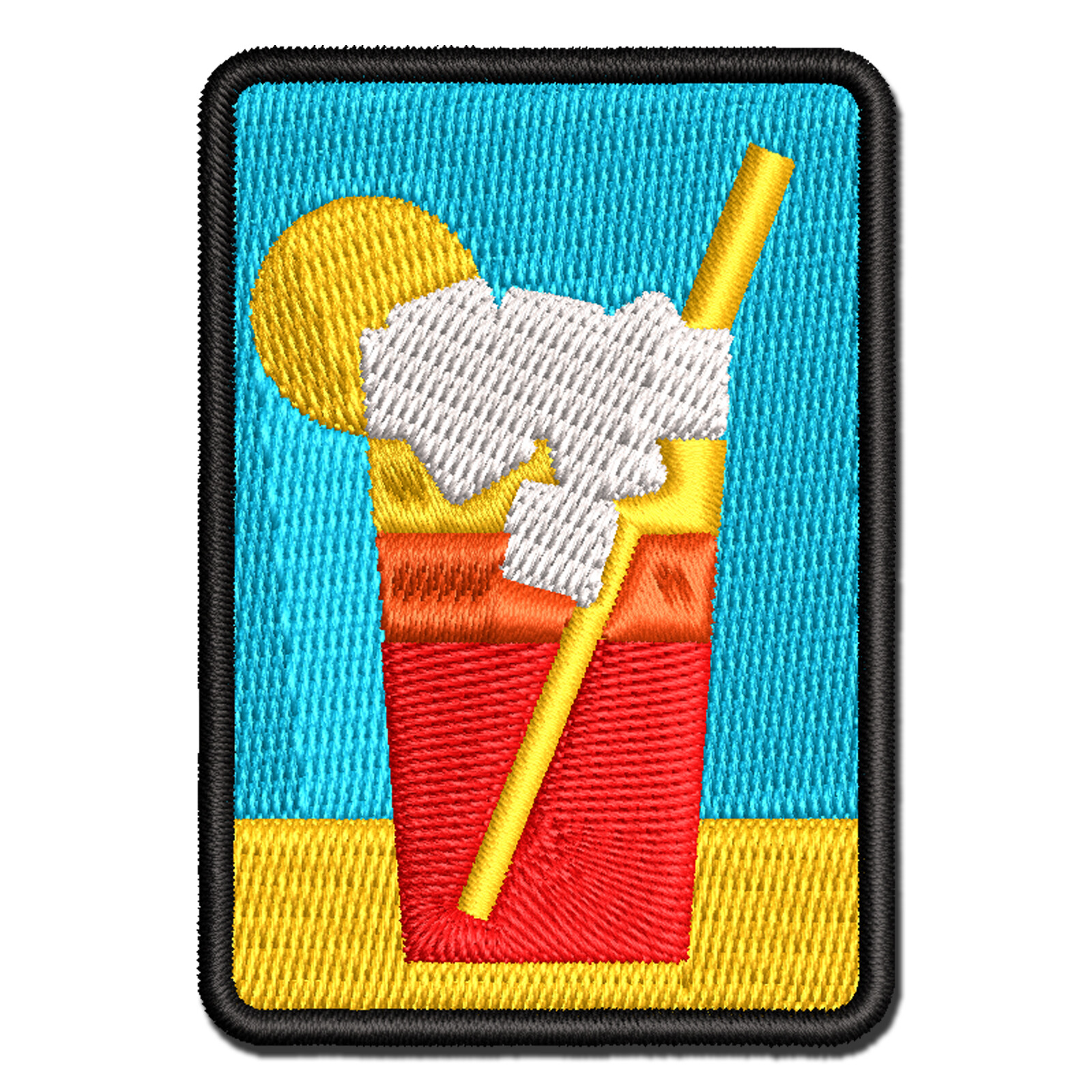 Vibrant Tropical Citrus Fruit Design Iron-On Embroidered Patch Applique