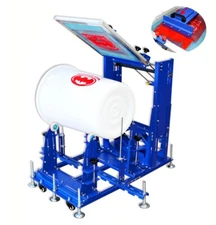 Curved Screen Printing Machine 30-80cm Diameter for Cylindrical Conical Products