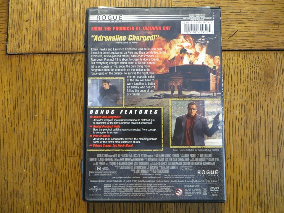 Assault On Precinct 13 - Ethan Hawke, Laurence Fishburne 2005 DVD VERY GOOD!!! - Image 2 of 3