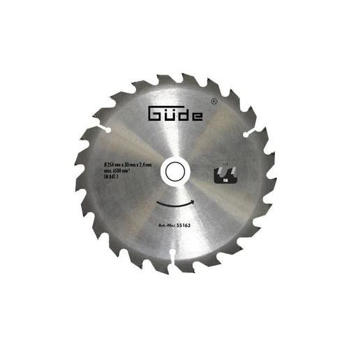 Sägeblatt ø254x30 mm 24 zähne 1,80 mm 254,00 mm 1 st Güde Tischkreissäge TK 2400