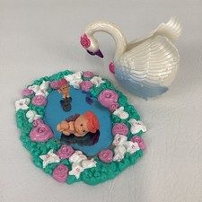 Vintage Kenner Fairy Winkles Magic Mirror Swan Playset Mini Doll Figures 1993