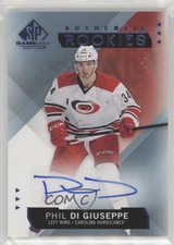 2015-16 SP Game-Used Authentic Rookies Blue Phil Di Giuseppe #208 Auto t6r