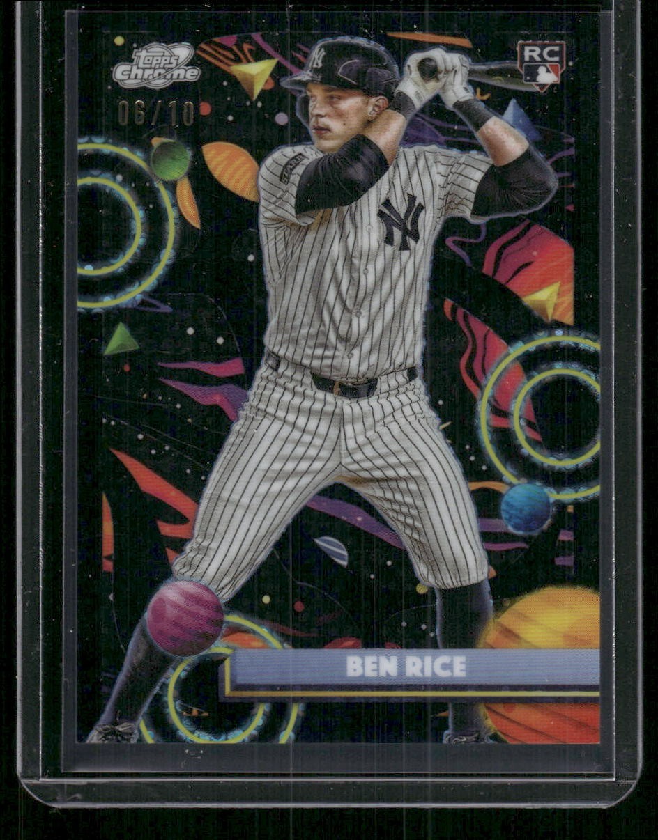 Ben Rice 2025 Topps Cosmic Chrome #174 ( RC) Black Eclipse Refractor /10