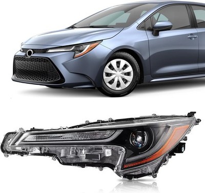 Headlight with LED DRL Compatible with 2020 2021 2022 Toyota Corolla L LE, Left