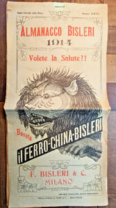 1914 Milan Advertising Calendar Iron-China-Bisleri, Very Complete-644