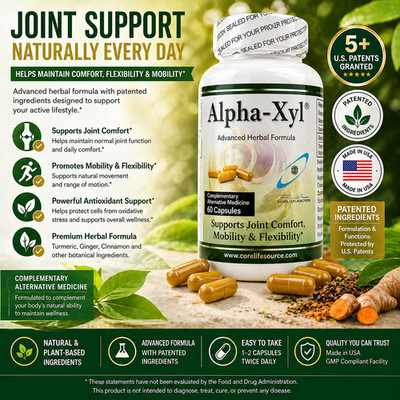 Alpha-Xyl Premium Joint Support 60 Capsules Herbal Mobility Formula
