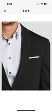 Kenneth Cole New York Men  s Knit Blazer  Black  x Large