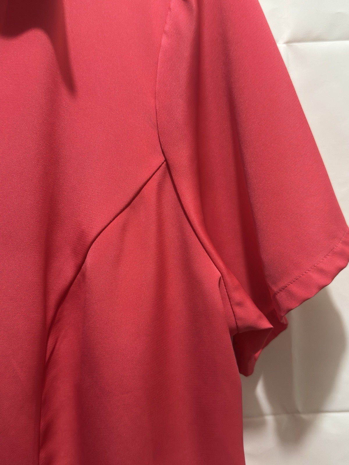 Notations Womens Orange Button Down Blouse Size 1X - image 4