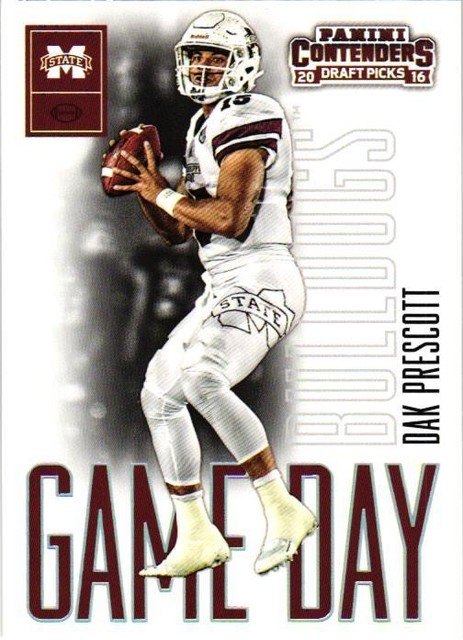 2016 Panini Contenders Draft Picks #25 Dak Prescott Game Day Tickets