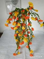 Kunstpflanzen-Hängepflanzen 2 Stück orange ...