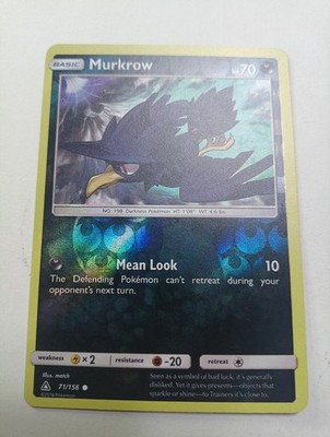 Murkrow 71/156 Sm-Ultra Prism Reverse Holo