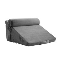 Dark Grey Bed Wedge Pillow for Sleeping,Adjustable Orthopedic Bed Wedge Set,W/ F