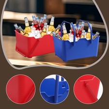 Eiswanne Getränkeeimer Multifunktion Eishalter Waschbar Tragbar Kalteimer Wein