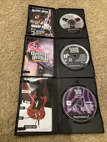 SONY Playstation2 PS2 Console - Guitar Hero Bundle - Guitar, Games, Memory Card