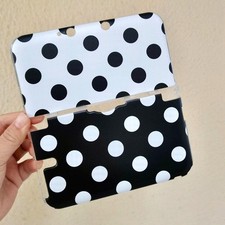 Rare Hot Black  White Polka Dot Protective Case Cover Shell for Nintendo series