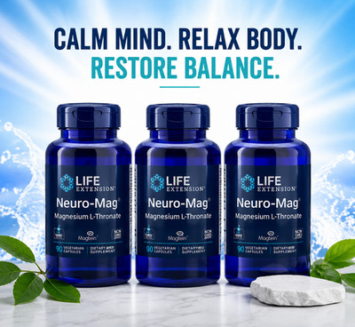 3 PACK Neuro-Mag Magnesium L-Threonate from 2000 mg Magtein - Life Extension US