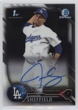 2016 Bowman Draft Chrome Draft Pick Auto Jordan Sheffield #CDA-JS Auto 1k5