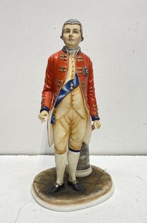Michael Sutty Porcelain Figure Man Red Coat Limited Edition 1980