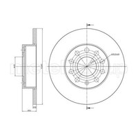 Metelli 2X Bremsscheibe Hinten Ø260 Mm Voll FüR Vw Golf V 1K1 1.4 16V 1.6
