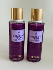 Victoria s Secret Decadent Plum Fragrance Body Mist Spray 8.4 fl oz Set of 2